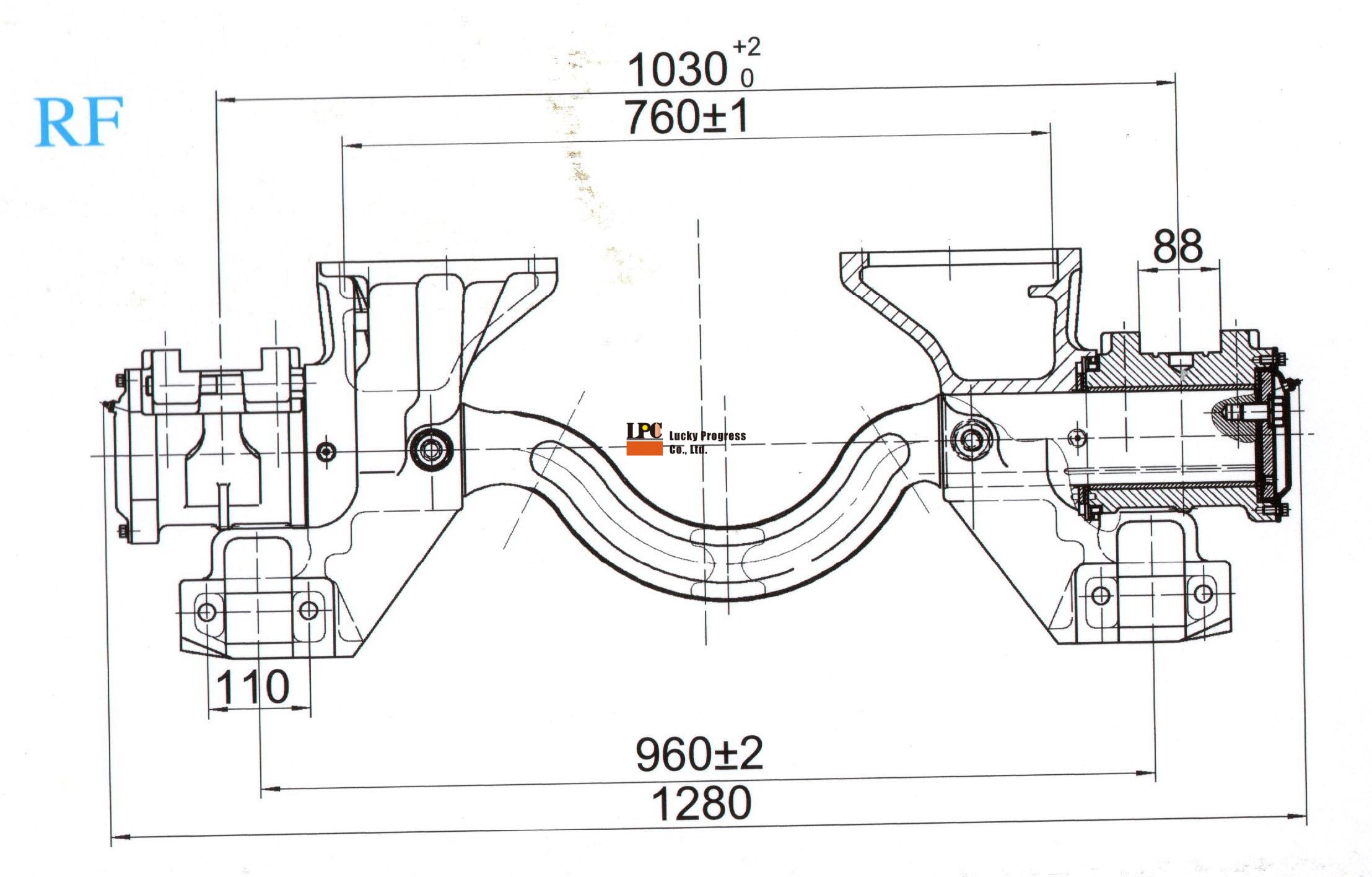 UD REAR AXLE TRUNNION ASS'Y - Lucky Progress Co., Ltd.